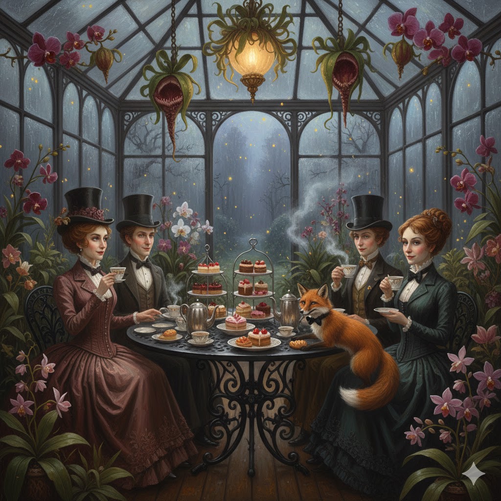 Victorian Greenhouse Tea Party